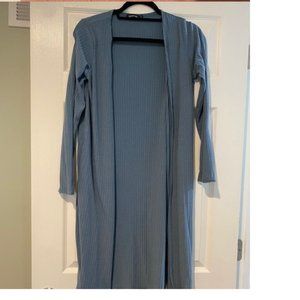 Boohoo Long Cardigan Side Split / Small